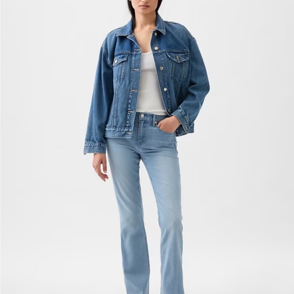 GAP Mid Rise Baby Boot Jeans Women’s 29/8R – High Stretch Slim Bootcut - Picture 3 of 9